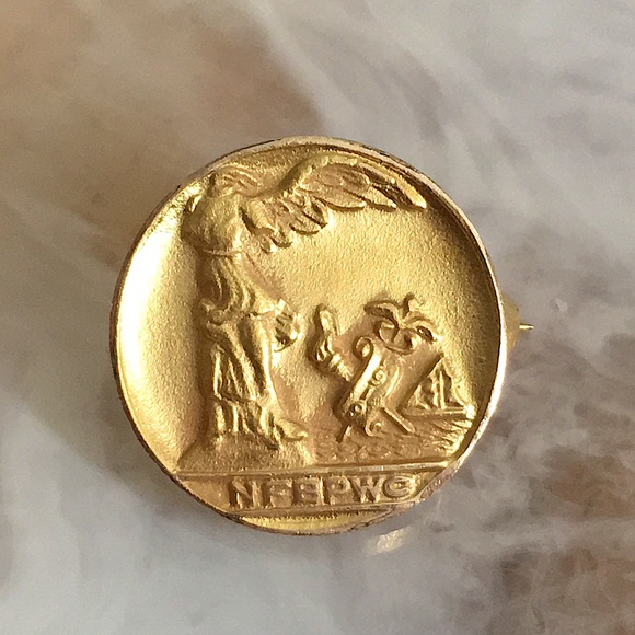 🖤Vtg NFBPWC brooch pin - Picture 1 of 6